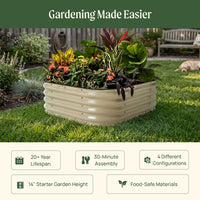 14in Tall 4-in-1 Small Modular Raised Garden Bed Kit – view 2