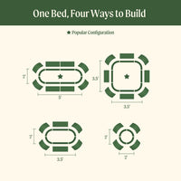 14in Tall 4-in-1 Small Modular Raised Garden Bed Kit – view 5