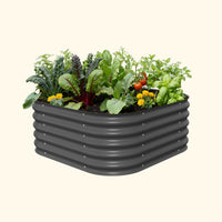 17in Tall 4-in-1 Small Modular Raised Garden Bed Kit – view 2