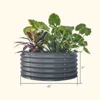 17in Tall 42in Round Raised Garden Bed Kit – view 5