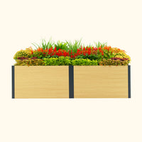 26in Tall Woodgrain 2ft x 8ft Raised Garden Bed – view 2