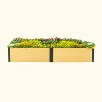 16in Tall Woodgrain 2ft x 8ft Raised Garden Bed – view 2