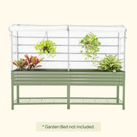 Greenhouse Frost Cover & Trellis System for Elevated Beds – 2ft x 6ft, Frame + Cover – view 3