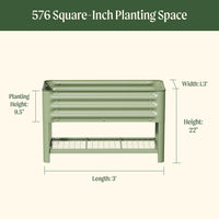 Kids First Elevated Garden Bed 1.3ft x 3ft – view 3