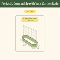Metal Frame String Trellis – for 6.5ft Beds – view 6