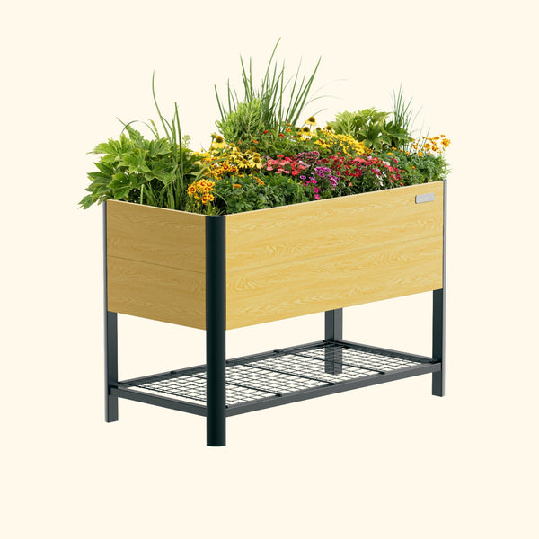 Woodgrain Elevated Garden Bed 2ft x 4ft – view 1